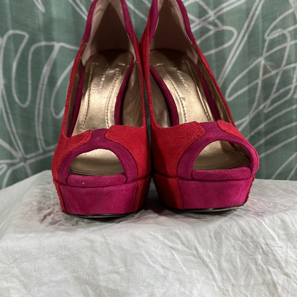 Bcbgeneration Bcbg Jodeci Raspberry Open Toe Plat… - image 8